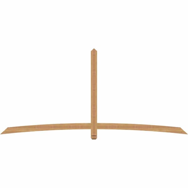 Ekena Millwork Bellingham Timber Gable Bracket, Western Red Cedar, 108"W x 49"H x 1 1/2"D x 3 1/2"F, 11/12 Pitch GBW108X49X0204BEL00SWR - main